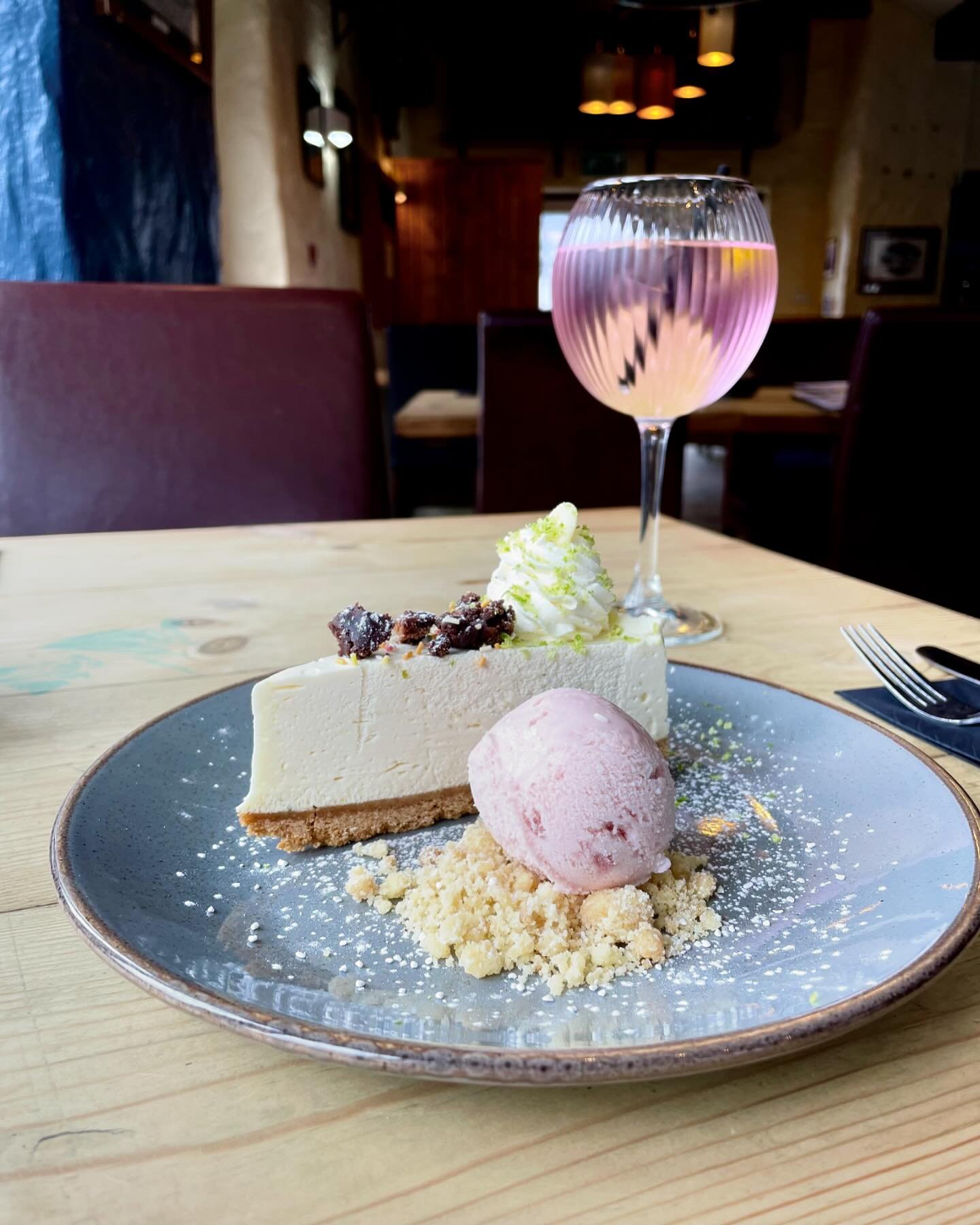 Cheesecake and gin at The Bristol Trader